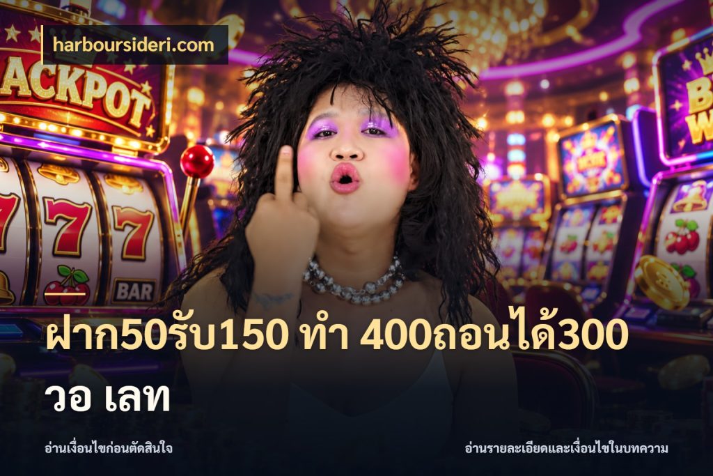 ฝาก50รับ150 ทํา 400ถอนได้300 วอ เลท harboursideri.com โปรกับเกมที่ชอบเลือกให้ตรงสไตล์