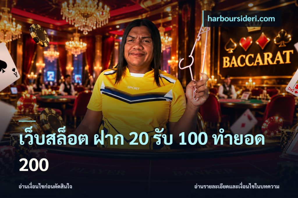 เว็บสล็อต ฝาก 20 รับ 100 ทำยอด 200