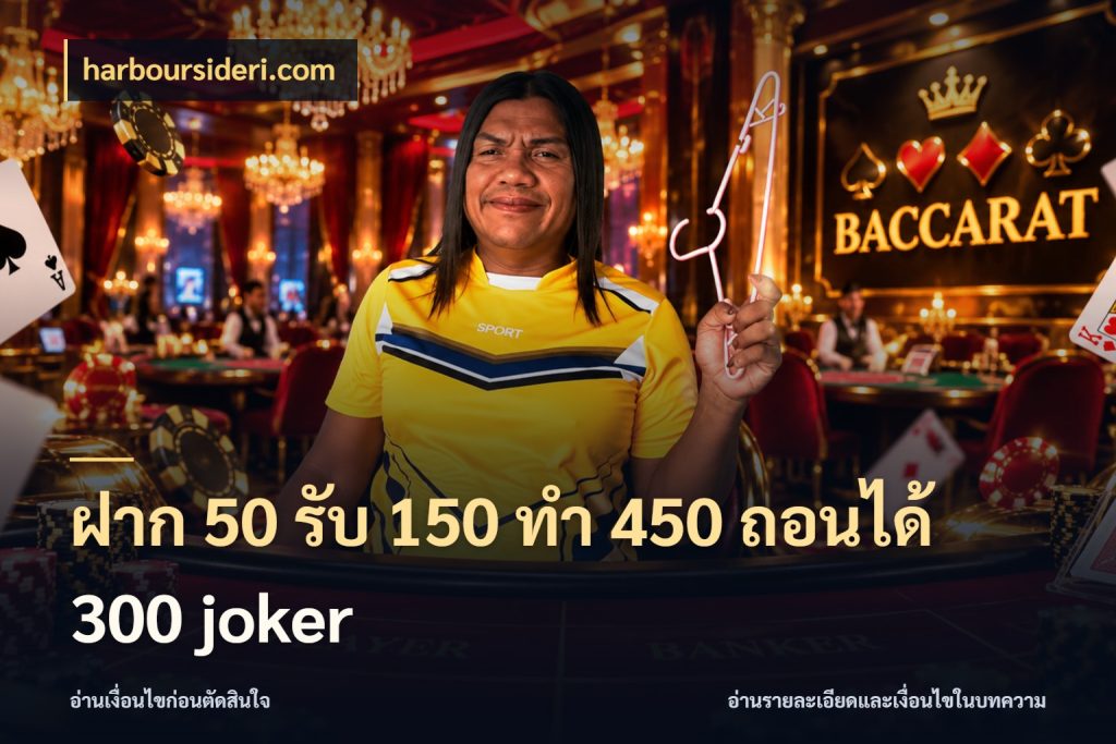 ฝาก 50 รับ 150 ทํา 450 ถอนได้ 300 joker รูปแบบโบนัสกับสิทธิ์ของสายเกม สไตล์ harboursideri.com