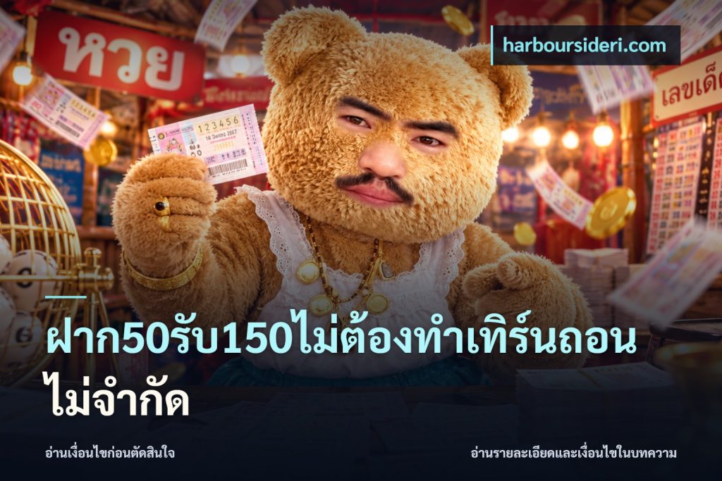 ฝาก50รับ150ไม่ต้องทําเทิร์นถอนไม่จํากัด