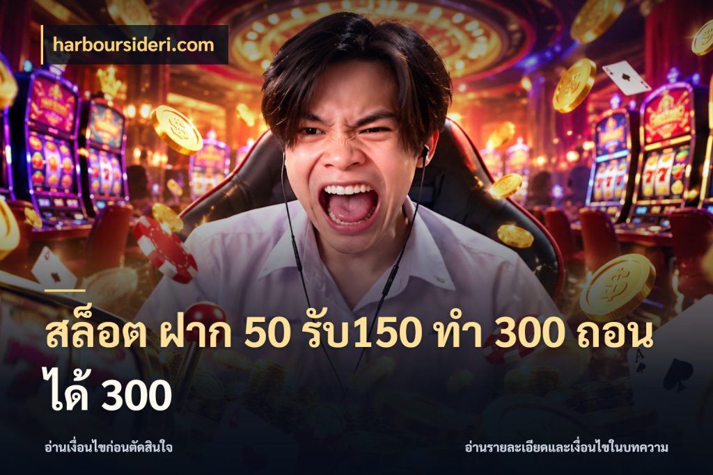 สล็อต ฝาก 50 รับ150 ทํา 300 ถอนได้ 300 harboursideri.com จับคู่โบนัสกับสไตล์เกมที่ชอบ
