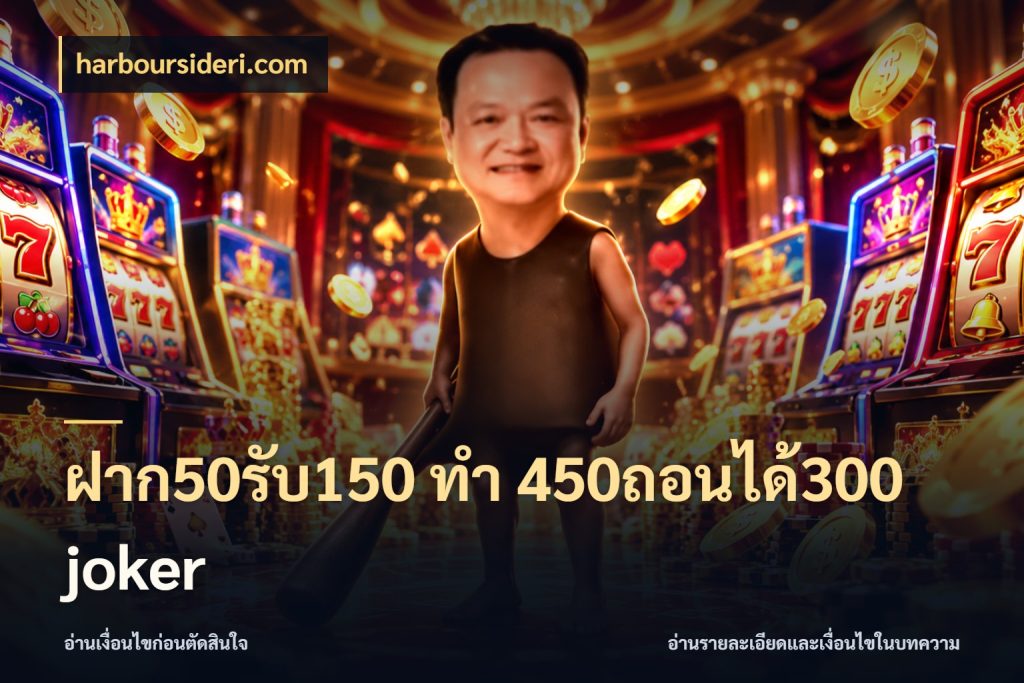 ฝาก50รับ150 ทํา 450ถอนได้300 joker ยอดฝากและยอดรับในมุมของคนชอบลุ้น สไตล์ harboursideri.com