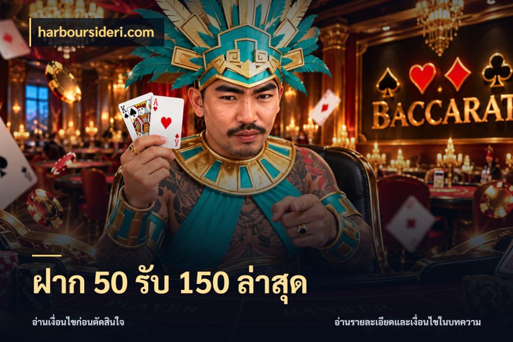 ฝาก 50 รับ 150 ล่าสุด harboursideri.com สนุกกับตัวเลือกโปรในสไตล์ของคุณ
