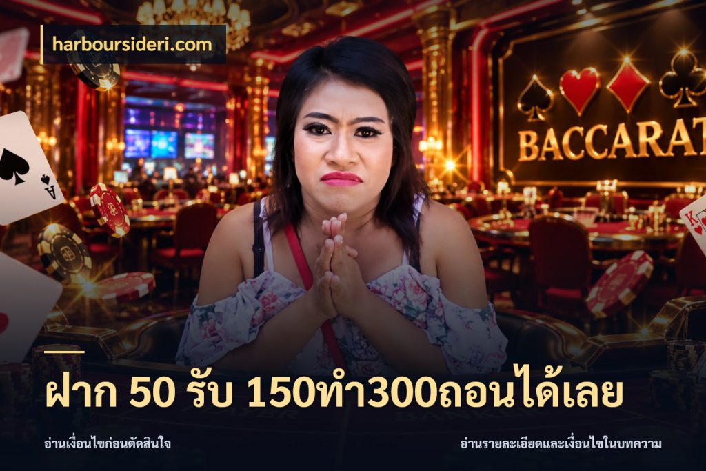 ฝาก 50 รับ 150ทำ300ถอนได้เลย เปิดมุมโปรให้เข้ากับเกมแนวโปรด ในมุม harboursideri.com