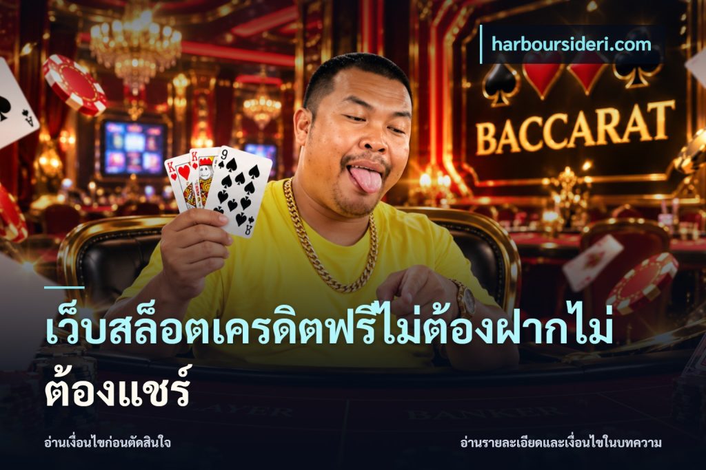 เว็บสล็อตเครดิตฟรีไม่ต้องฝากไม่ต้องแชร์