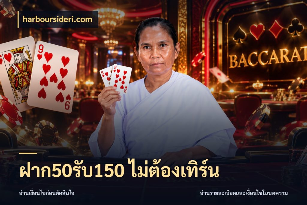 ฝาก50รับ150 ไม่ต้องเทิร์น จับคู่โบนัสกับสไตล์เกมที่ชอบ สไตล์ harboursideri.com
