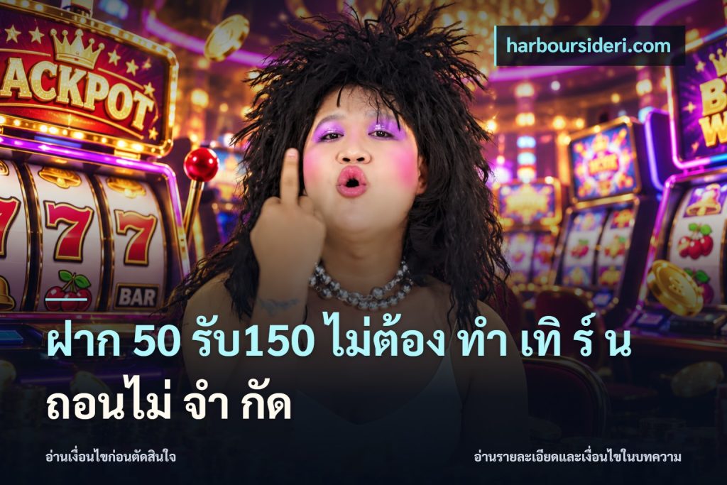 ฝาก 50 รับ150 ไม่ต้อง ทํา เทิ ร์ น ถอนไม่ จํา กัด