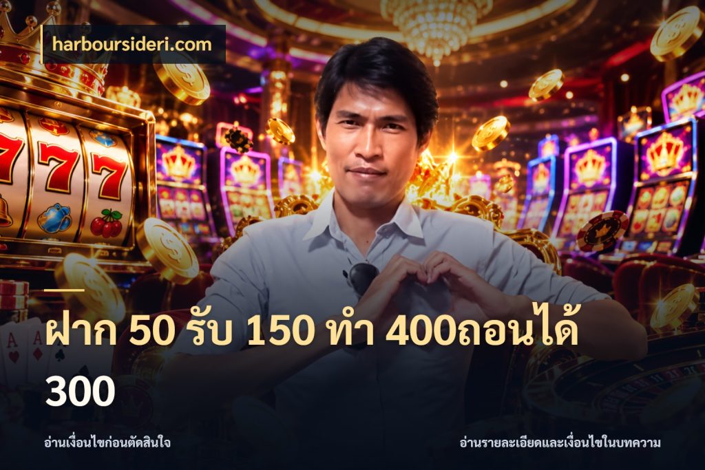 ฝาก 50 รับ 150 ทํา 400ถอนได้ 300 จับประเด็นยอดรับก่อนเลือกความสนุก สไตล์ harboursideri.com