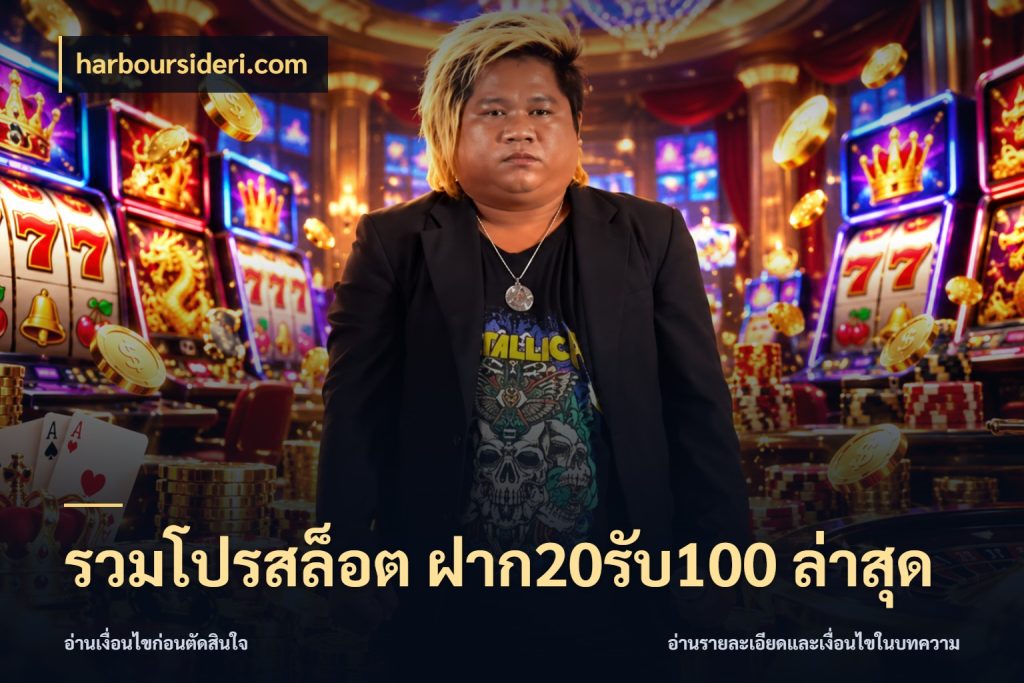 รวมโปรสล็อต ฝาก20รับ100 ล่าสุด จับประเด็นยอดรับก่อนเลือกความสนุก ในมุม harboursideri.com