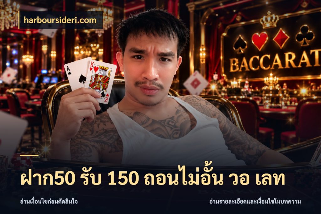 ฝาก50 รับ 150 ถอนไม่อั้น วอ เลท สายโบนัสเลือกจังหวะสนุกได้อย่างไร ในมุม harboursideri.com