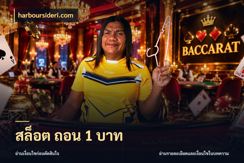 สล็อต ถอน 1 บาท จำนวนเริ่มต้นกับสไตล์เกมที่ชอบ ในมุม harboursideri.com