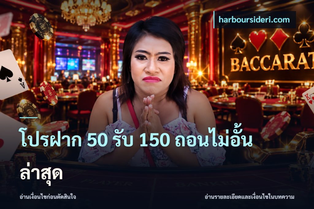 โปรฝาก 50 รับ 150 ถอนไม่อั้นล่าสุด