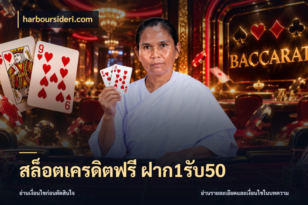 สล็อตเครดิตฟรี ฝาก1รับ50 โปรยอดรับที่สายเกมสนใจ ในมุม harboursideri.com