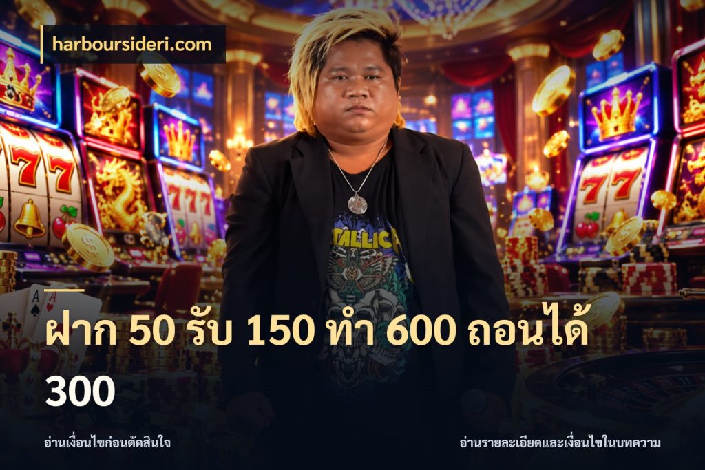 ฝาก 50 รับ 150 ทํา 600 ถอนได้ 300 สายโบนัสเลือกจังหวะสนุกได้อย่างไร ในมุม harboursideri.com