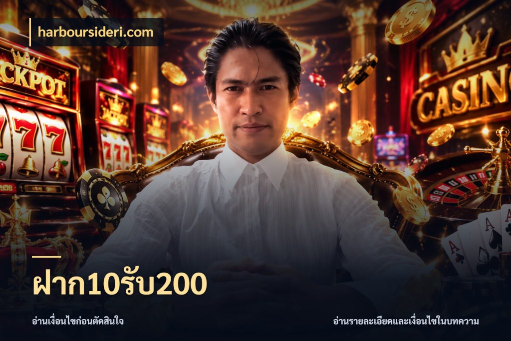ฝาก10รับ200 จุดเด่นของเครดิตที่คนชอบเกมอยากรู้ กับ harboursideri.com