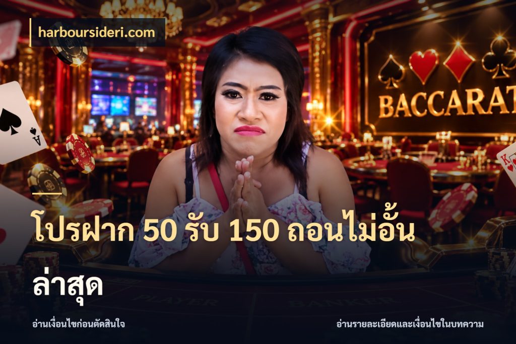 โปรฝาก 50 รับ 150 ถอนไม่อั้น ล่าสุด โปรยอดรับที่สายเกมสนใจ สไตล์ harboursideri.com