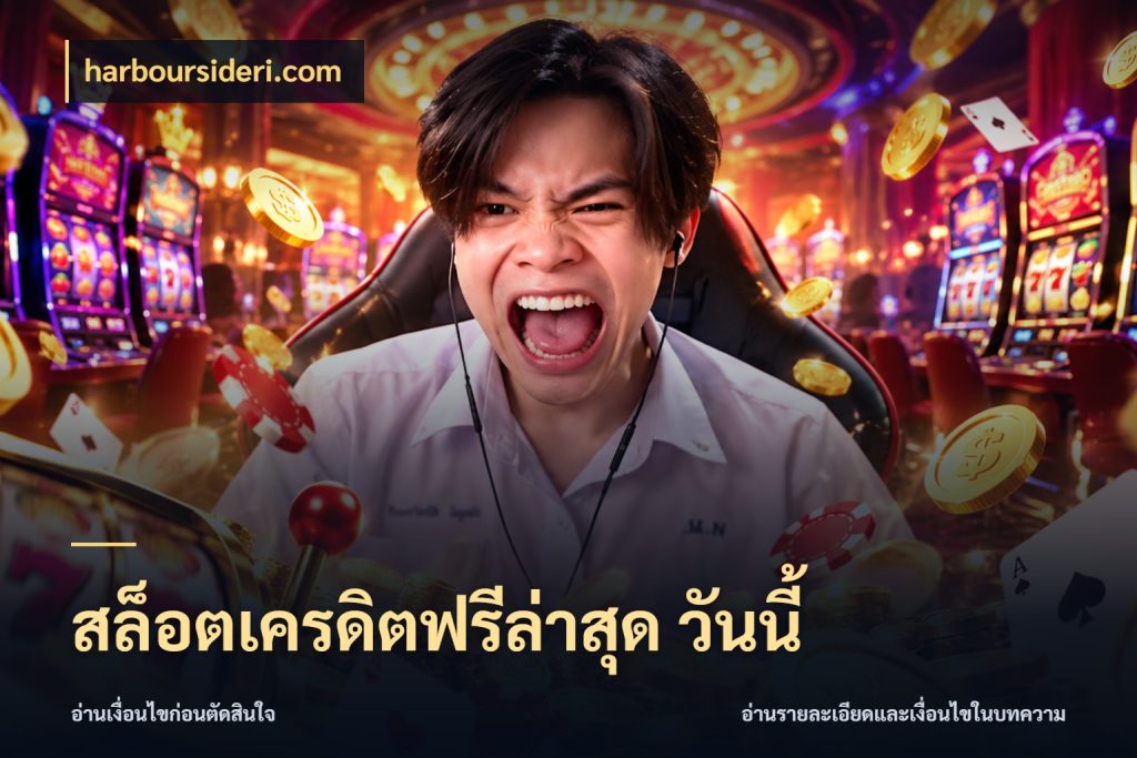 สล็อตเครดิตฟรีล่าสุด วันนี้ harboursideri.com เครดิตฟรีกับจังหวะลุ้นที่คุณเลือก