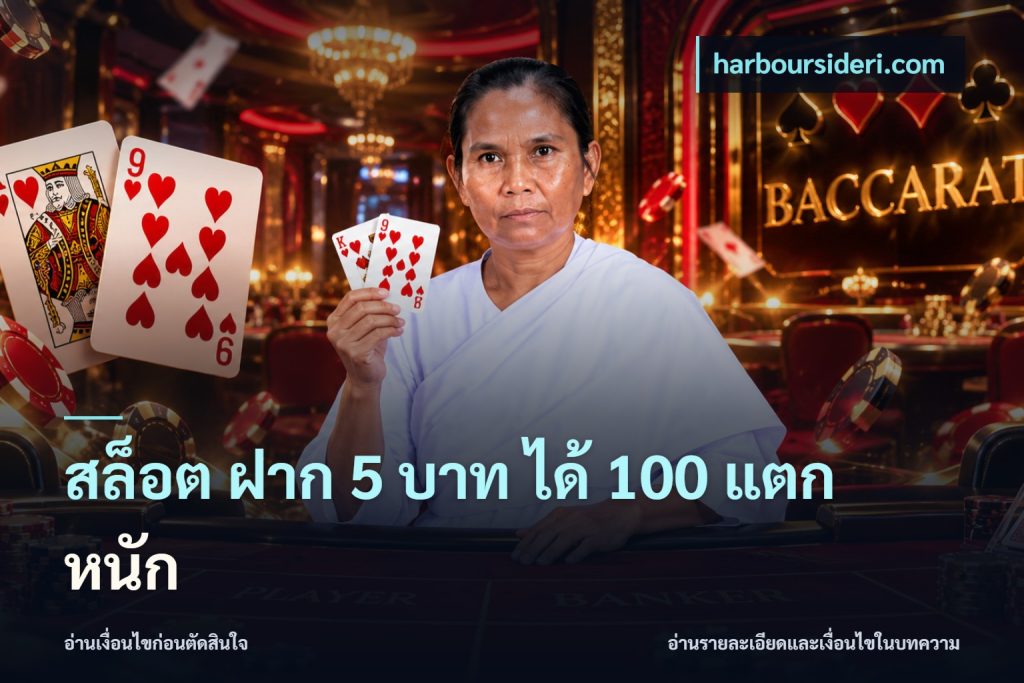 สล็อต ฝาก 5 บาท ได้ 100 แตก หนัก