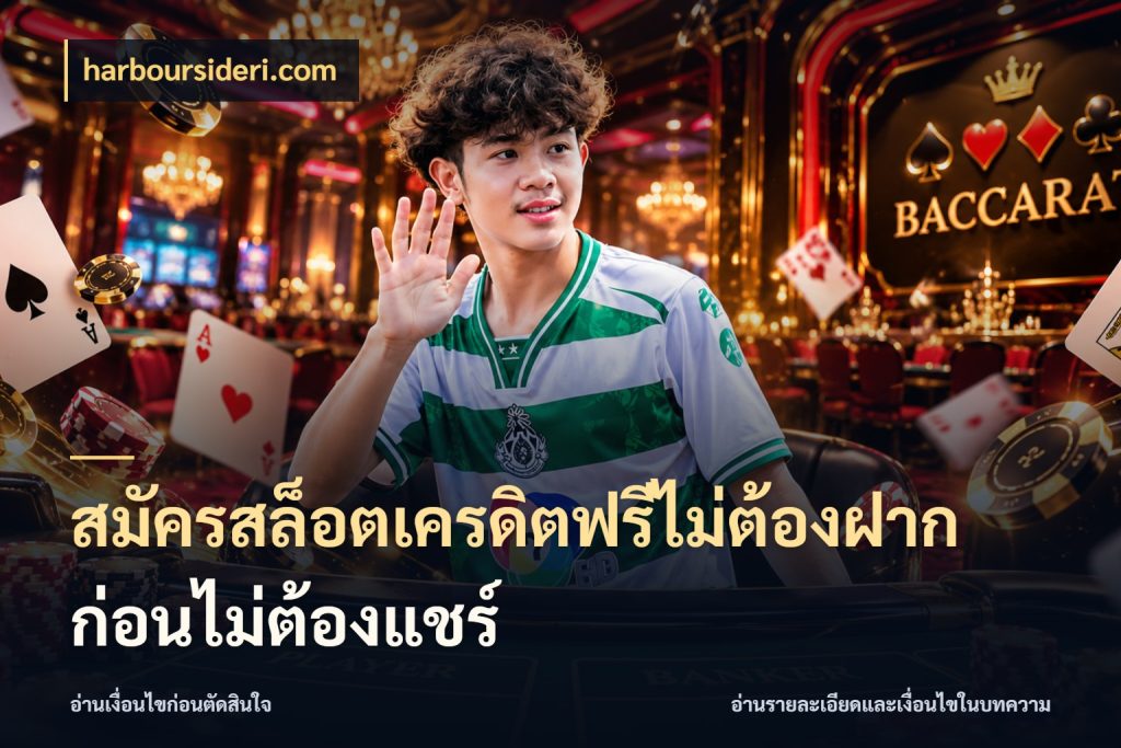 สมัครสล็อตเครดิตฟรีไม่ต้องฝากก่อนไม่ต้องแชร์ เครดิตฟรีกับจังหวะลุ้นที่คุณเลือก กับ harboursideri.com