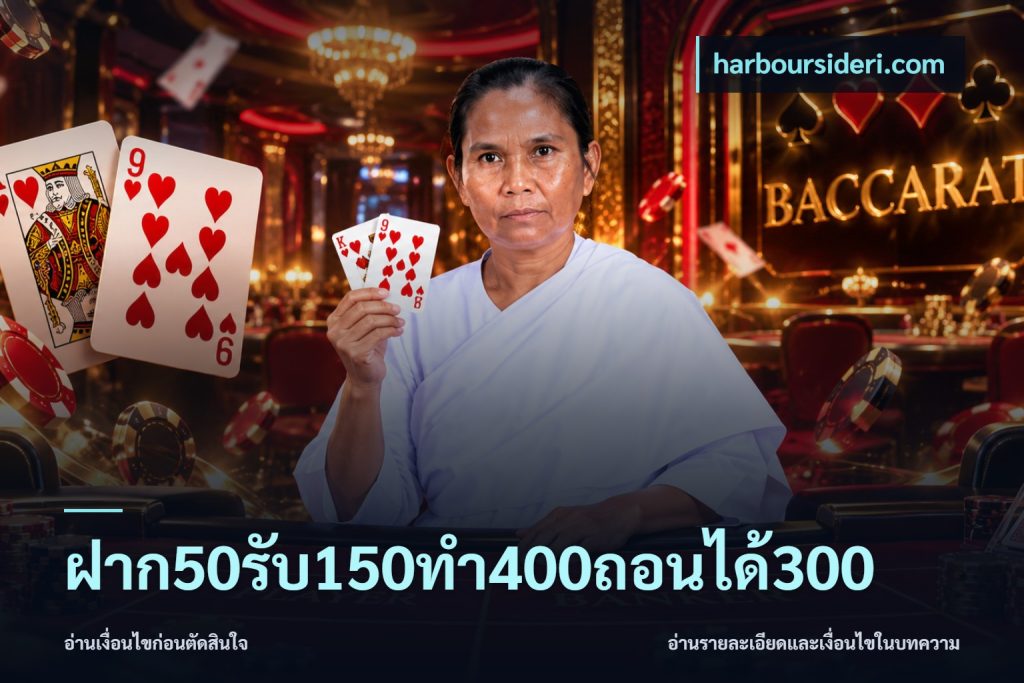 ฝาก50รับ150ทํา400ถอนได้300