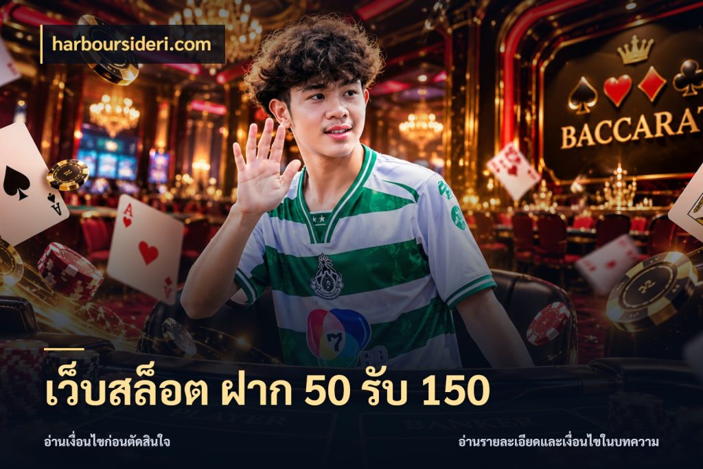 เว็บสล็อต ฝาก 50 รับ 150 รูปแบบโบนัสกับสิทธิ์ของสายเกม ในมุม harboursideri.com