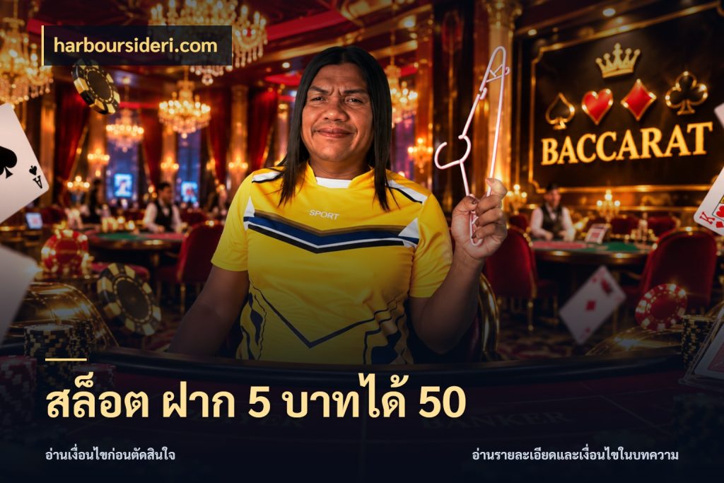 สล็อต ฝาก 5 บาทได้ 50 จุดเด่นของเครดิตที่คนชอบเกมอยากรู้ ในมุม harboursideri.com