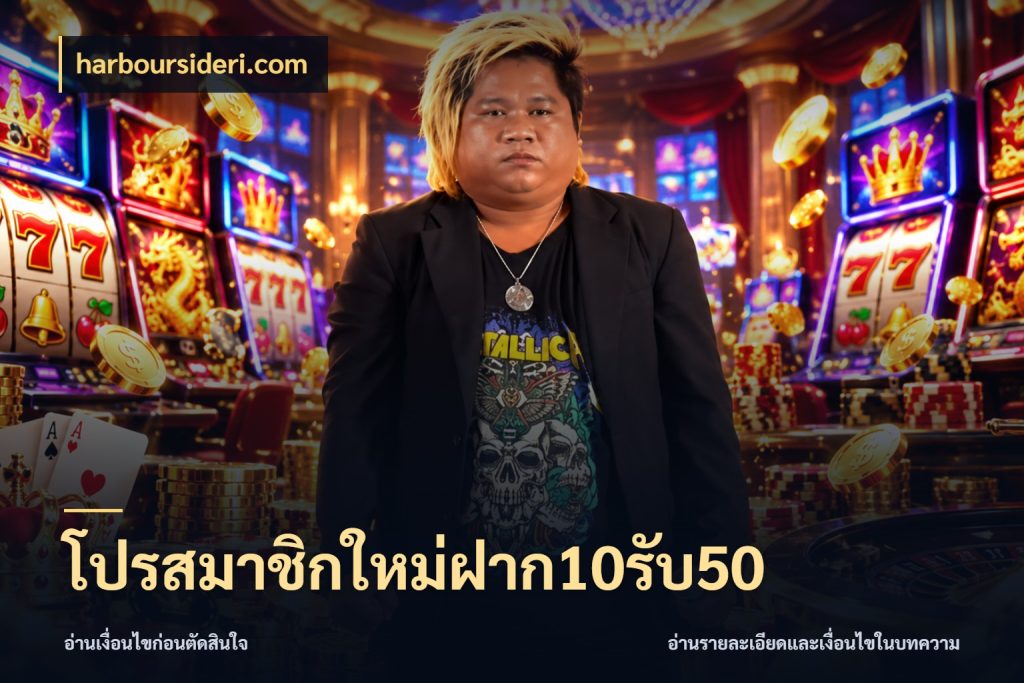 โปรสมาชิกใหม่ฝาก10รับ50 เครดิตกับรูปแบบโปรที่ตรงใจ ในมุม harboursideri.com