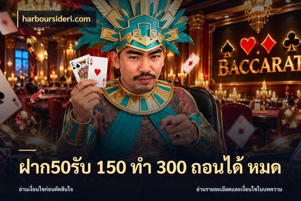 ฝาก50รับ 150 ทำ 300 ถอนได้ หมด จับประเด็นยอดรับก่อนเลือกความสนุก สไตล์ harboursideri.com