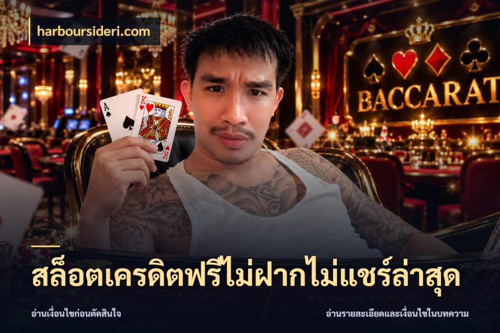 สล็อตเครดิตฟรีไม่ฝากไม่แชร์ล่าสุด harboursideri.com สิทธิ์ที่สายโบนัสสนใจกับวิธีรับ