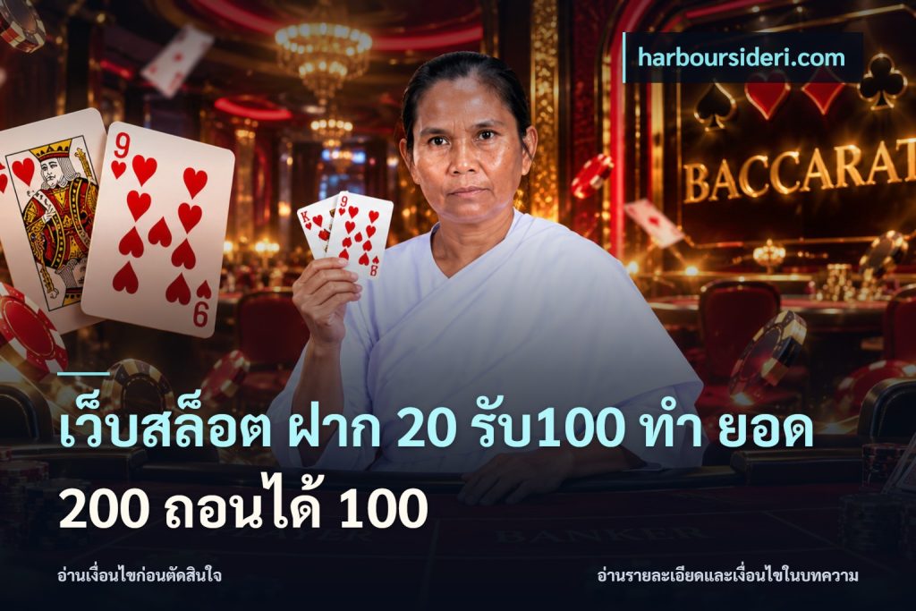 เว็บสล็อต ฝาก 20 รับ100 ทํา ยอด 200 ถอนได้ 100