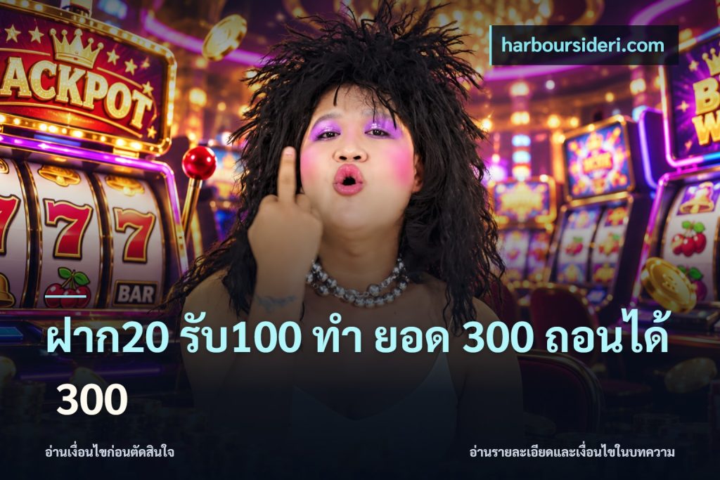 ฝาก20 รับ100 ทํา ยอด 300 ถอนได้ 300